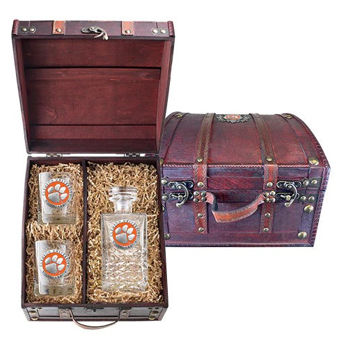 Clemson Boxed Decanter Set