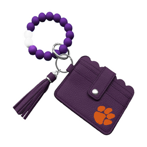 Clemson Bracelet Wallet - PURPLE