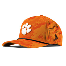 Clemson Branded Bills White Paw Camo Rope Cap