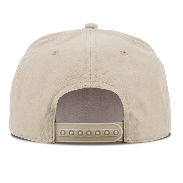 Clemson Branded Bills Orange Paw Canvas Rope Cap - TAN