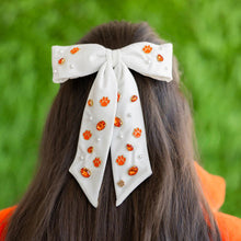 Clemson Brianna Cannon White Paw Stud Bow Barrette