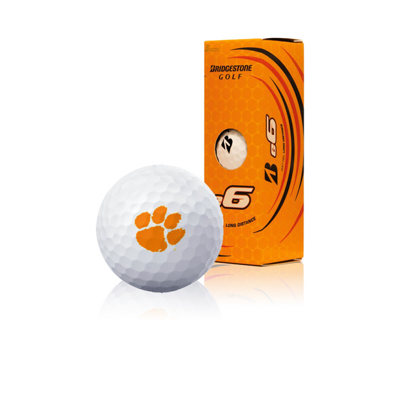 Clemson Bridgestone E6 Golf Balls