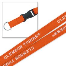 Clemson Buckle & Ring Woven Lanyard - ORANGE