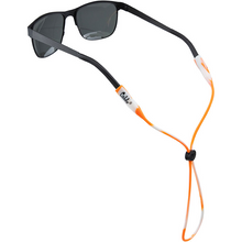Clemson Cablz Silicone Eyewear Retainer - ORG/WHI