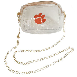 Clemson Camera Clear Crossbody Bag 
