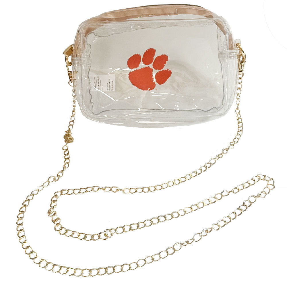 Clemson Camera Clear Crossbody Bag 