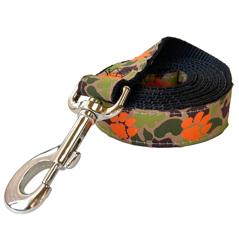 Clemson Camo Paw Dog Leash