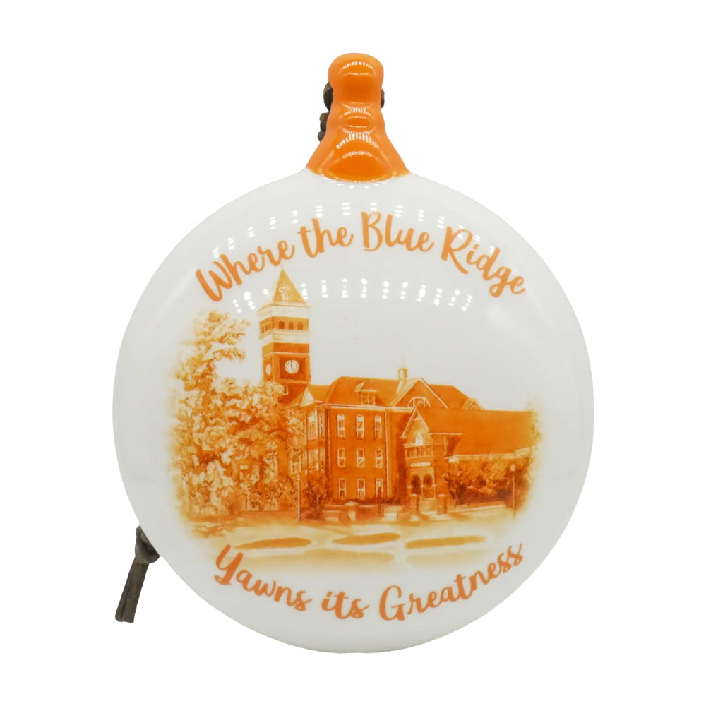 Clemson Campus Ceramic Puff Ornament