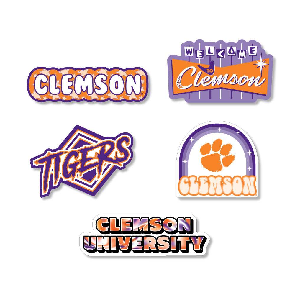 Clemson Campus Craze Sticker Pack