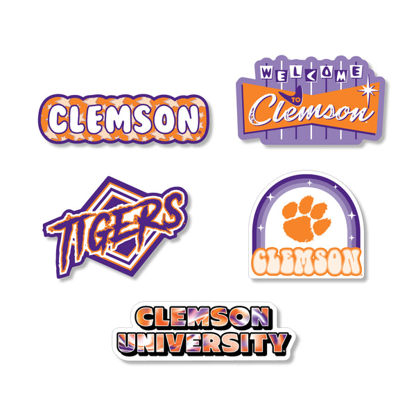 Clemson Campus Craze Sticker Pack