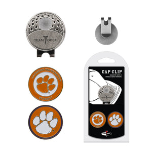 Clemson Cap Clip with Ball Markers