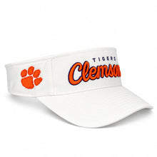 Clemson CapX Ace Genesis Visor  - WHITE