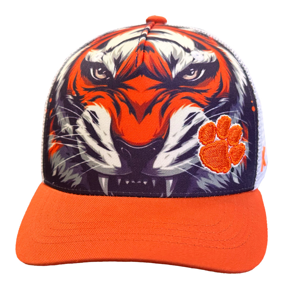 Clemson CapX Youth Tiger Face Hat