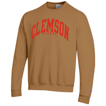 Clemson Champion Brown Arch Powerblend Crew - BROWN