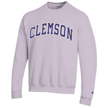 Clemson Champion Lilac Powerblend Crew Sweatshirt - LT PURPLE