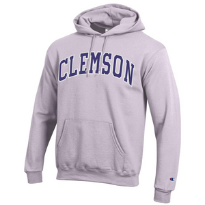 Clemson Champion Lilac Powerblend Hood - LT PURPLE