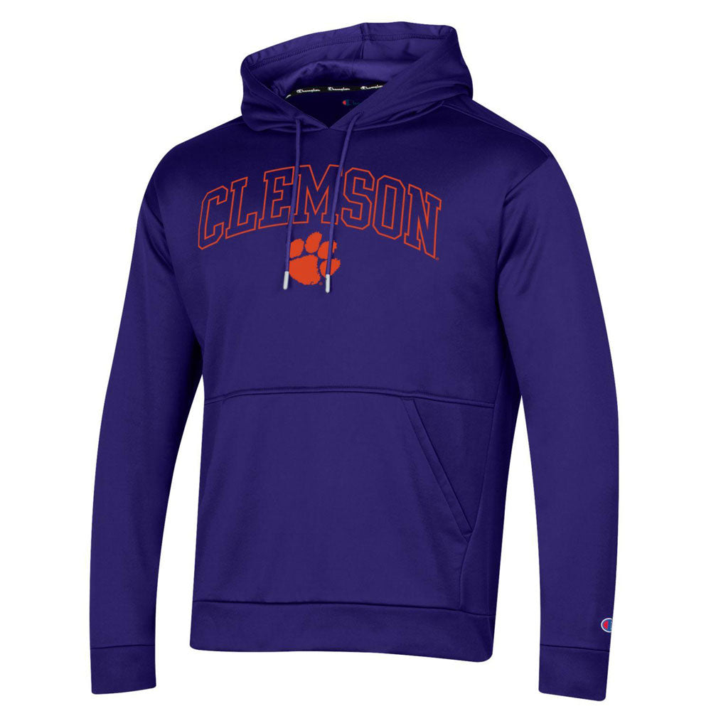 Clemson Champion Open Arch Athletic Hood - PURPLE