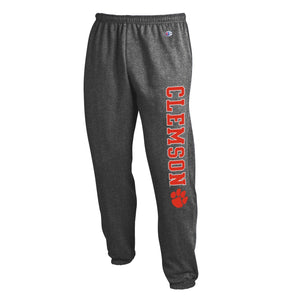 Clemson Champion Powerblend Sweatpants - DK GREY