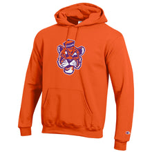 Clemson Champion Powerblend Vault Tiger Face Hoodie - ORANGE