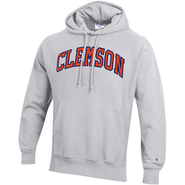 【US限定】Champion NCAA Clemson Tigers Reverse Weave Clemson Champion Reverse Weave Stitched Hoodie