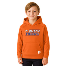 Clemson Champion Youth Polyester Raglan Hoodie