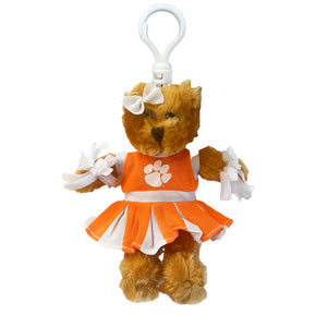 Clemson Cheer Bear Key Chain 