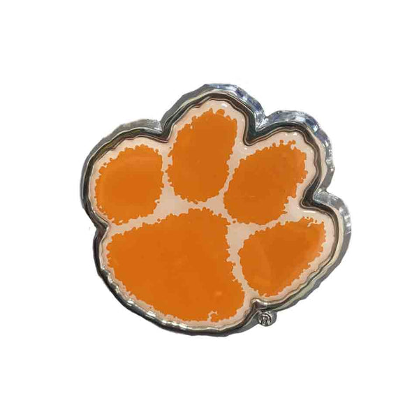 Clemson Chrome Auto Emblem - ORANGE