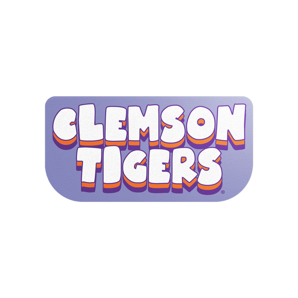 Clemson Chubby Stack Mini Sticker