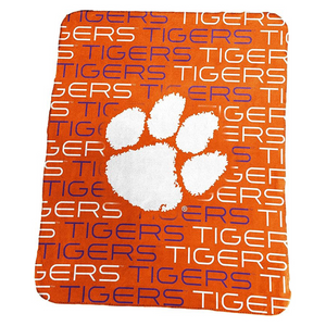 Clemson Classic Fleece Throw - ORANGE
