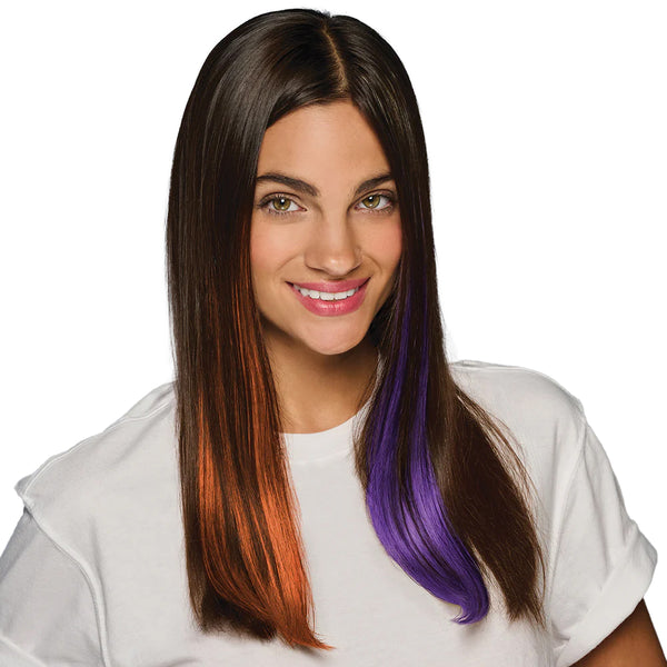Clemson Clip-In Two Color Hair Extensions