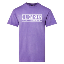 Clemson Coastal Bar Design Tee  - PURPLE