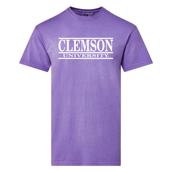 Clemson Coastal Bar Design Tee  - PURPLE