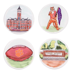 Clemson Coaster Set of 4