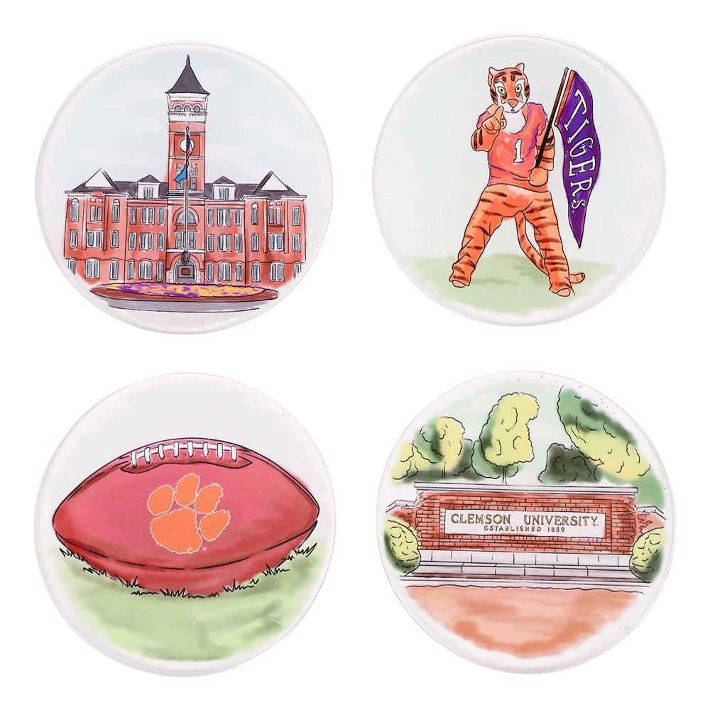 Clemson Coaster Set of 4