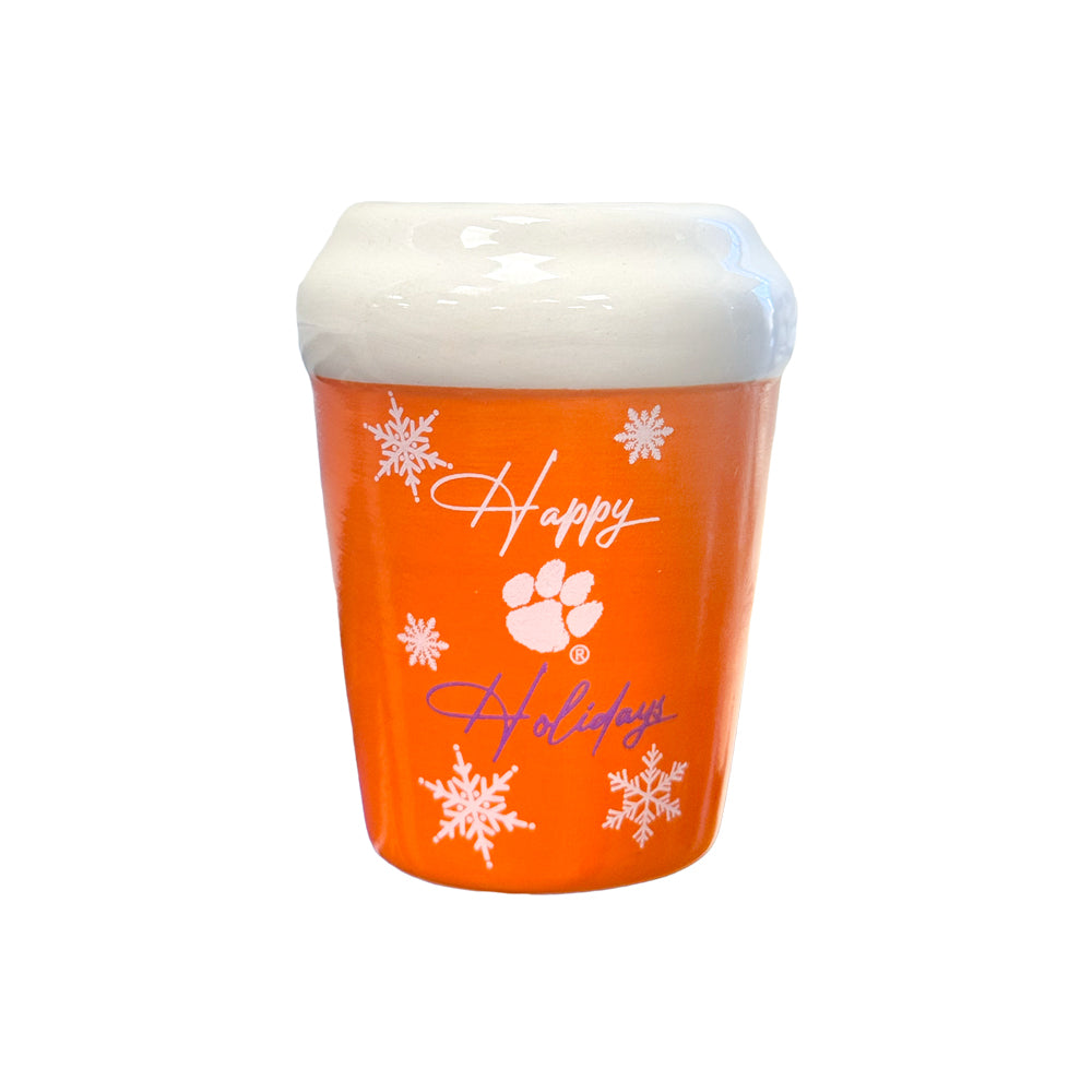 Clemson Coffee Cup Ornament