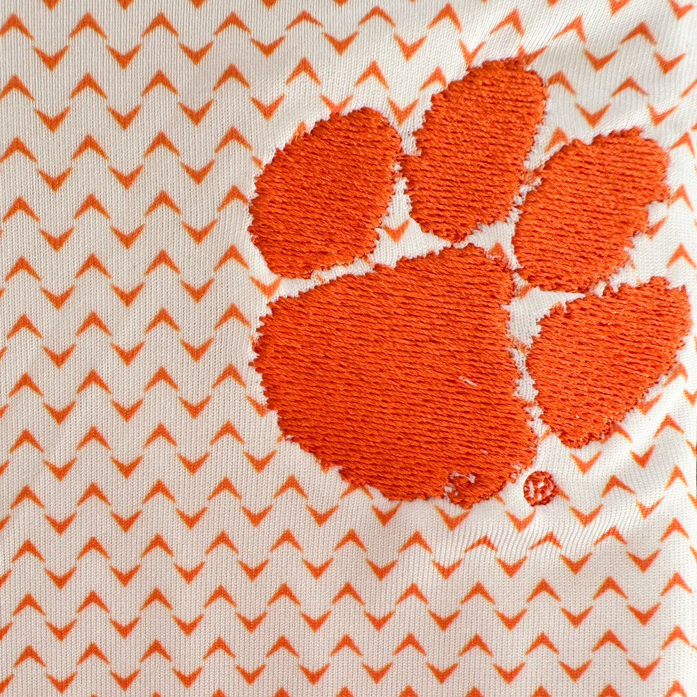 Clemson Collars & Co Featherweight Flex Pulse Polo - ORANGE