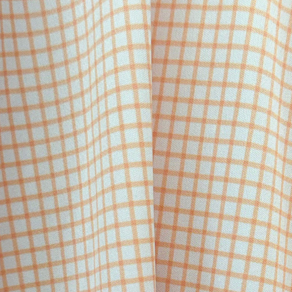 Clemson Collars & Co Grid Dress Collar Polo - ORANGE