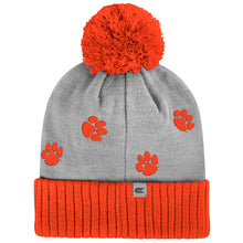 Clemson Colosseum Back In Business Pom Beanie - LT GREY