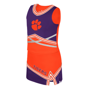 Clemson Colosseum Girls Lollipop Park Cheer Set - ORANGE