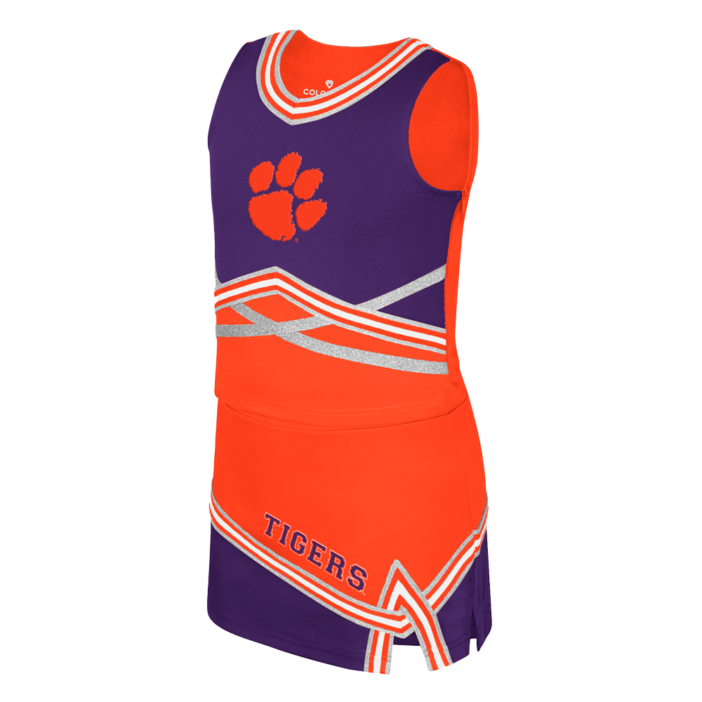 Clemson Colosseum Girls Lollipop Park Cheer Set - ORANGE