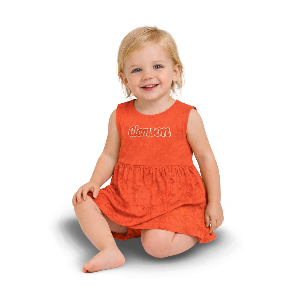 clemson orange dress Colosseum Infant Joy Model is 54 wearing Dancing Queen Period Style:Antique American Black One Shoulder Cowl