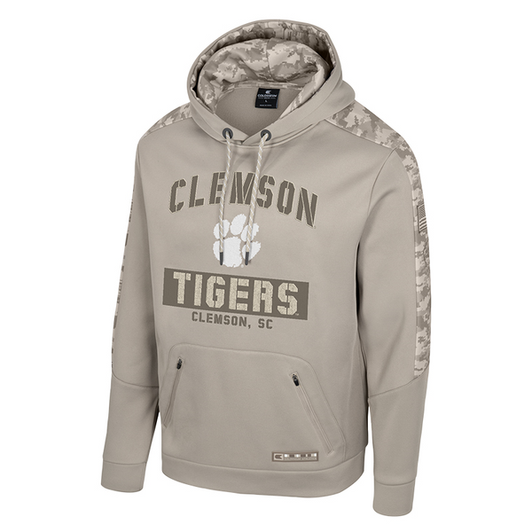 Clemson Colosseum OHT Battalion Pullover Hoodie - TAN