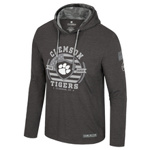 Clemson Colosseum OHT Squad Long Sleeve Hooded Tee - DK GREY