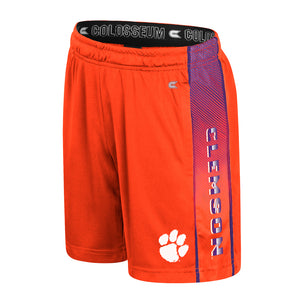 Clemson Colosseum Youth Lumen Shorts - ORANGE