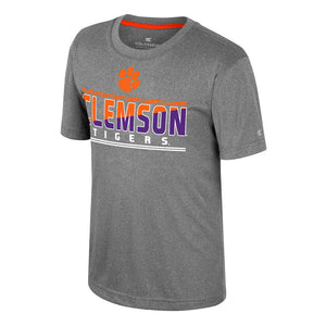 Clemson Colosseum Youth NightoSphere Tee - DK GREY