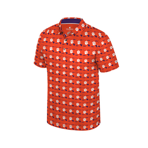 Clemson Colosseum Youth Truthsayer Polo - ORANGE