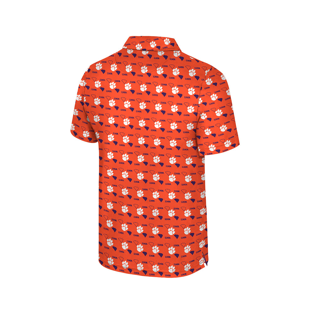 Clemson Colosseum Youth Truthsayer Polo - ORANGE