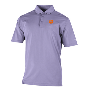 Clemson Columbia Double Hit Polo - LT PURPLE