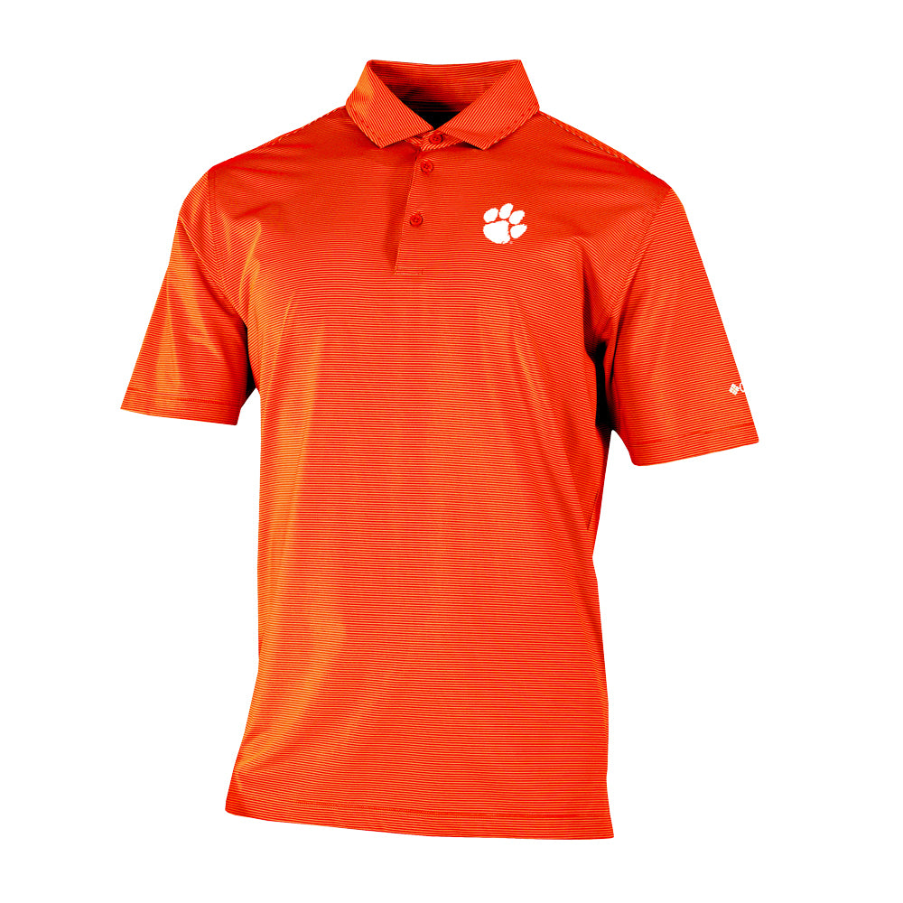 Clemson Columbia Double Hit Polo - ORANGE