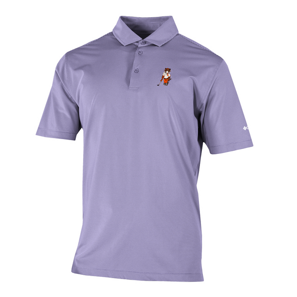 Clemson Columbia Double Hit Swinging Tiger Polo Clemson Columbia Double Hit Swinging Tiger Polo